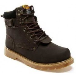Dark Brown Hiking Leather Boots
